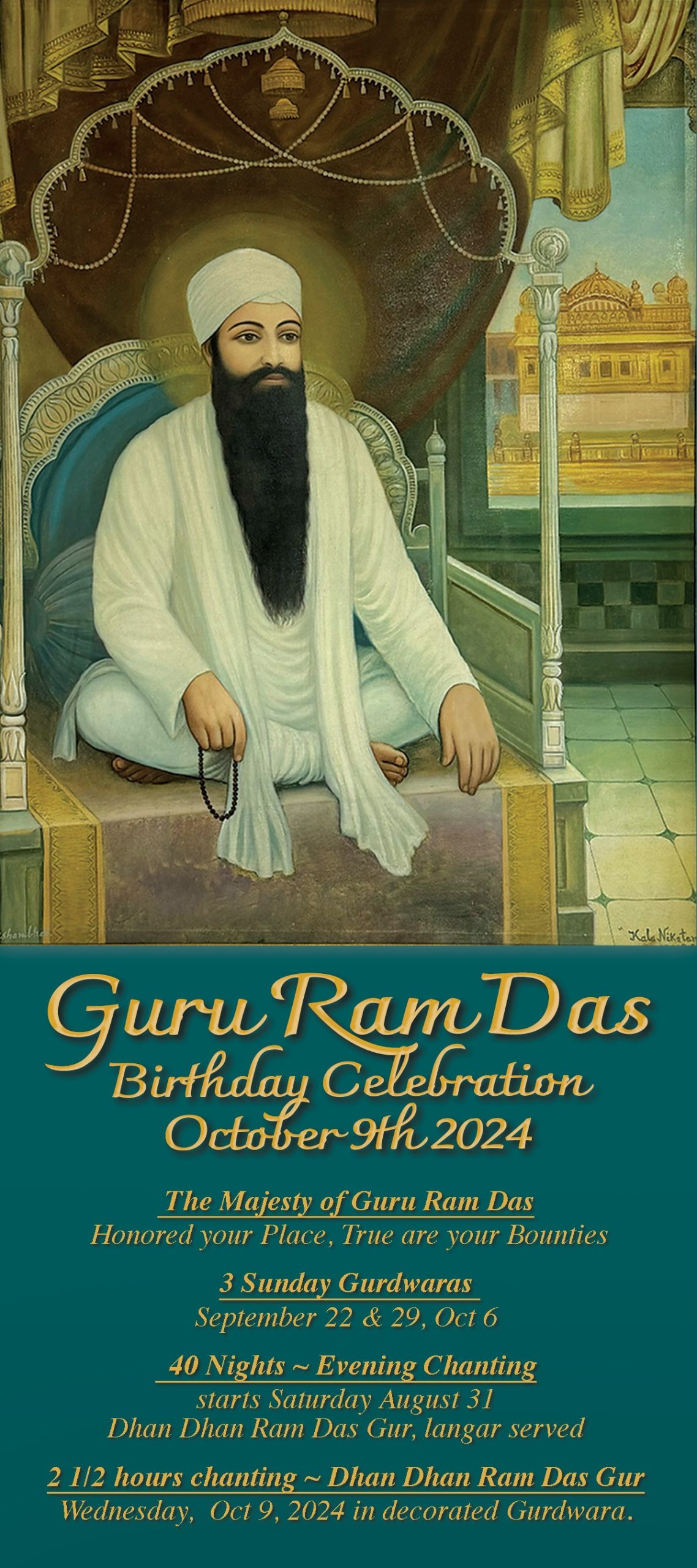 40 Days Guru Ram Das Birthday Celebration